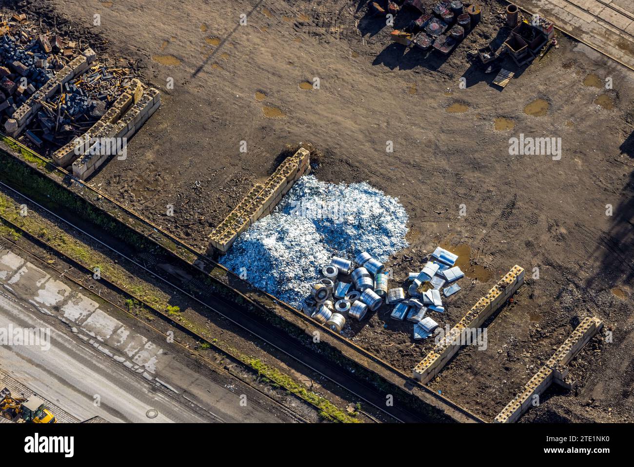 Aerial view, detailed view of Deutsche Edelstahlwerke Specialty Steel