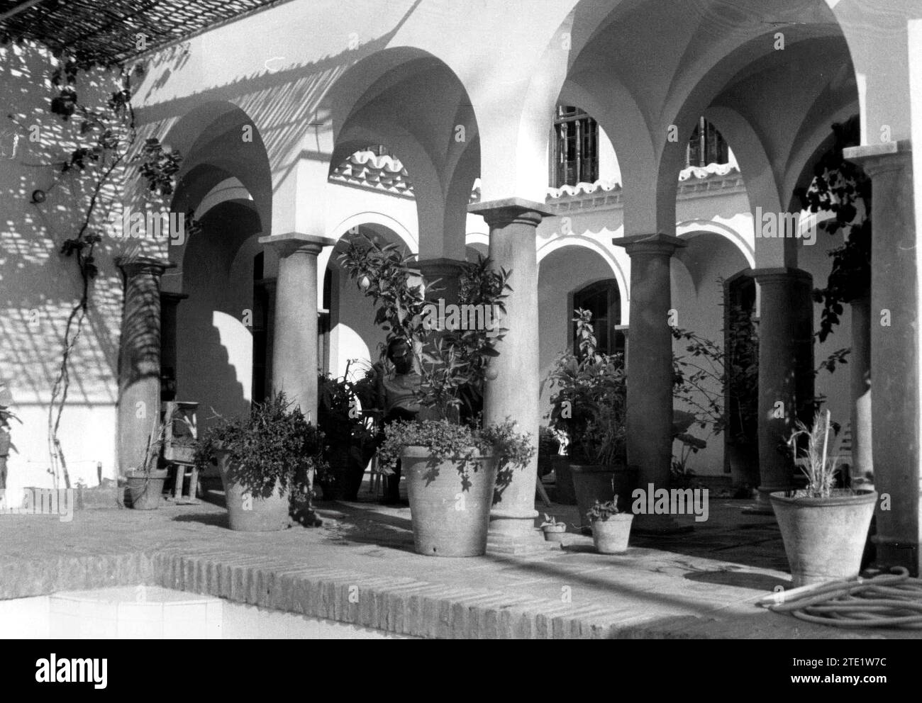 12/31/1959. Pueblo López, Built by an Englishman, only for Foreigners and located in the vicinity of Fuengirola (Málaga). Credit: Album / Archivo ABC / Torremocha Stock Photo