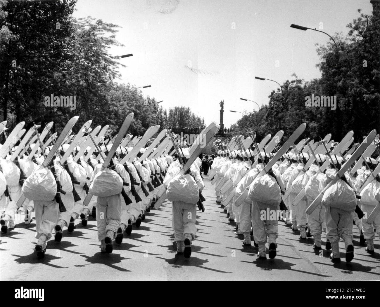 Mountain Battalions in the 1966 Victory Parade. Credit: Album / Archivo ABC / Teodoro Naranjo Domínguez Stock Photo