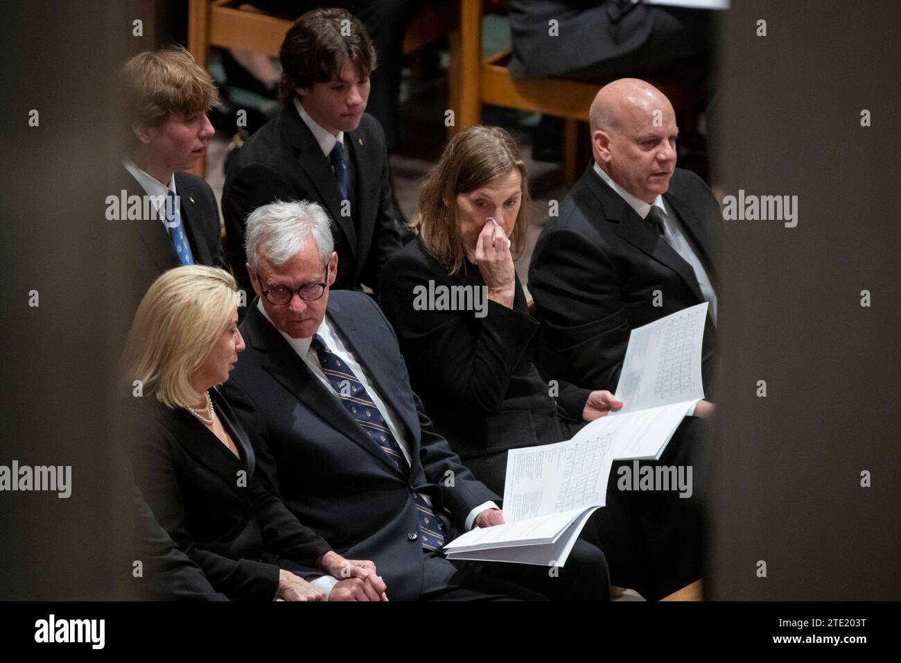 Family of retired Associate Justice of the Supreme Court Sandra Day O Connor attend her funeral at the Washington National Cathedral in Washington, DC on Tuesday, December 19, 2023. Justice O Connor, an Arizona native, appointed by US President Ronald Reagan, became the first woman to serve on the nations highest court, served from 1981 until 2006, and passed away on December 1, 2023 at age 93. Copyright: xRodxLamkeyx/xCNPx/MediaPunchx Stock Photo