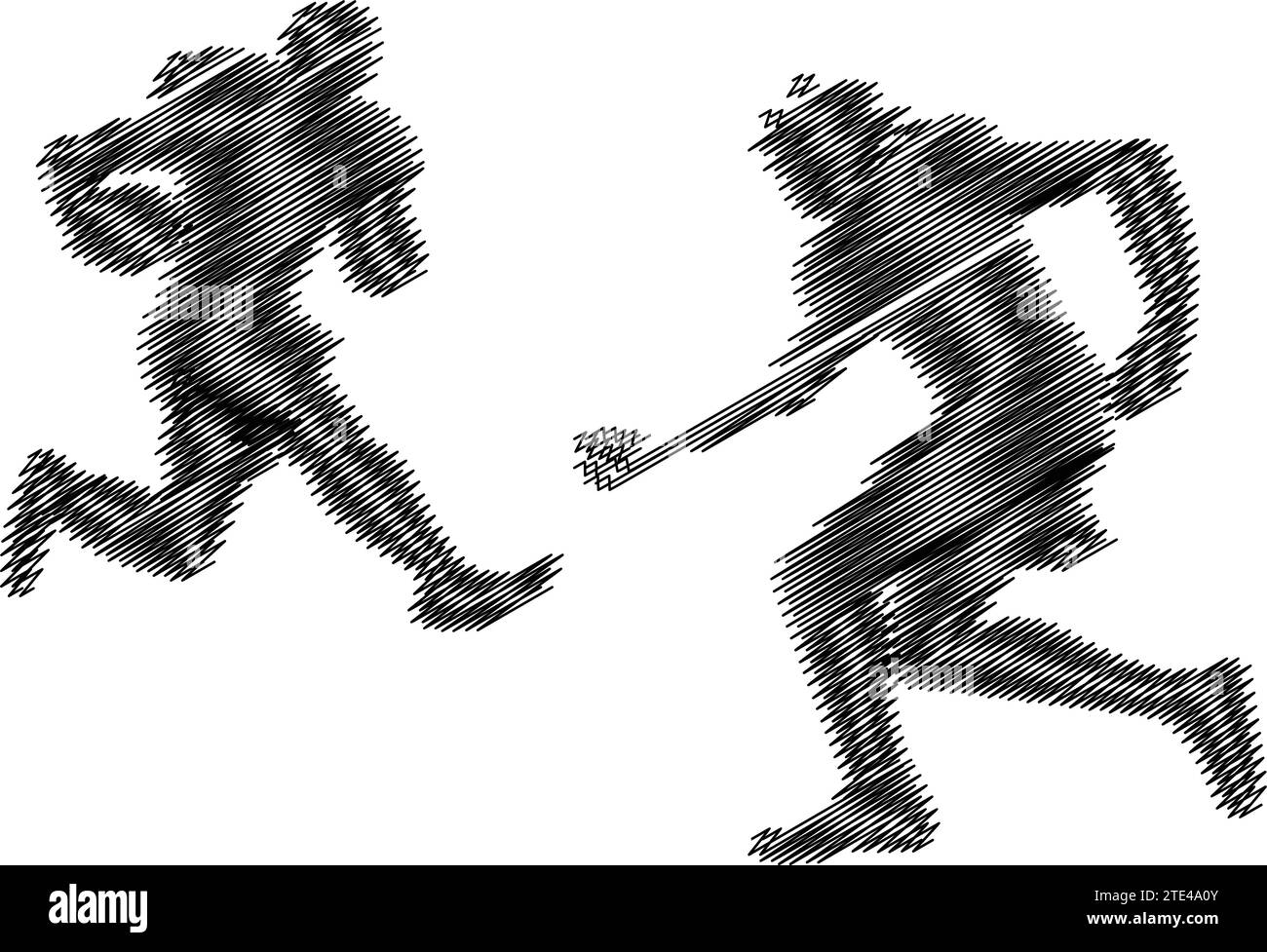American football players silhouette Stock Vector