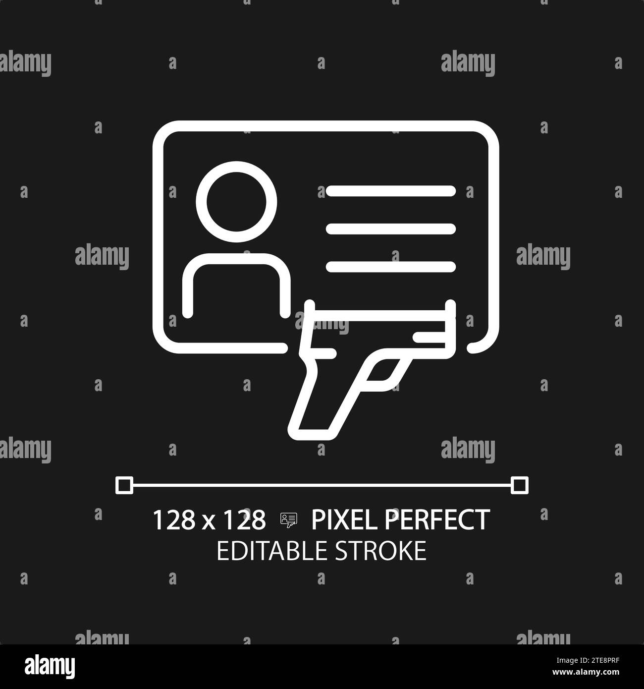 License icon hi-res stock photography and images - Alamy