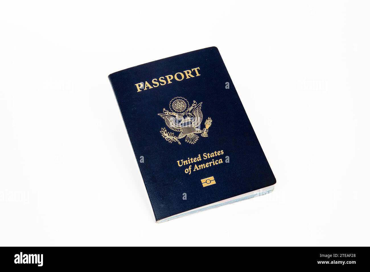US Passport on white background Stock Photo Alamy
