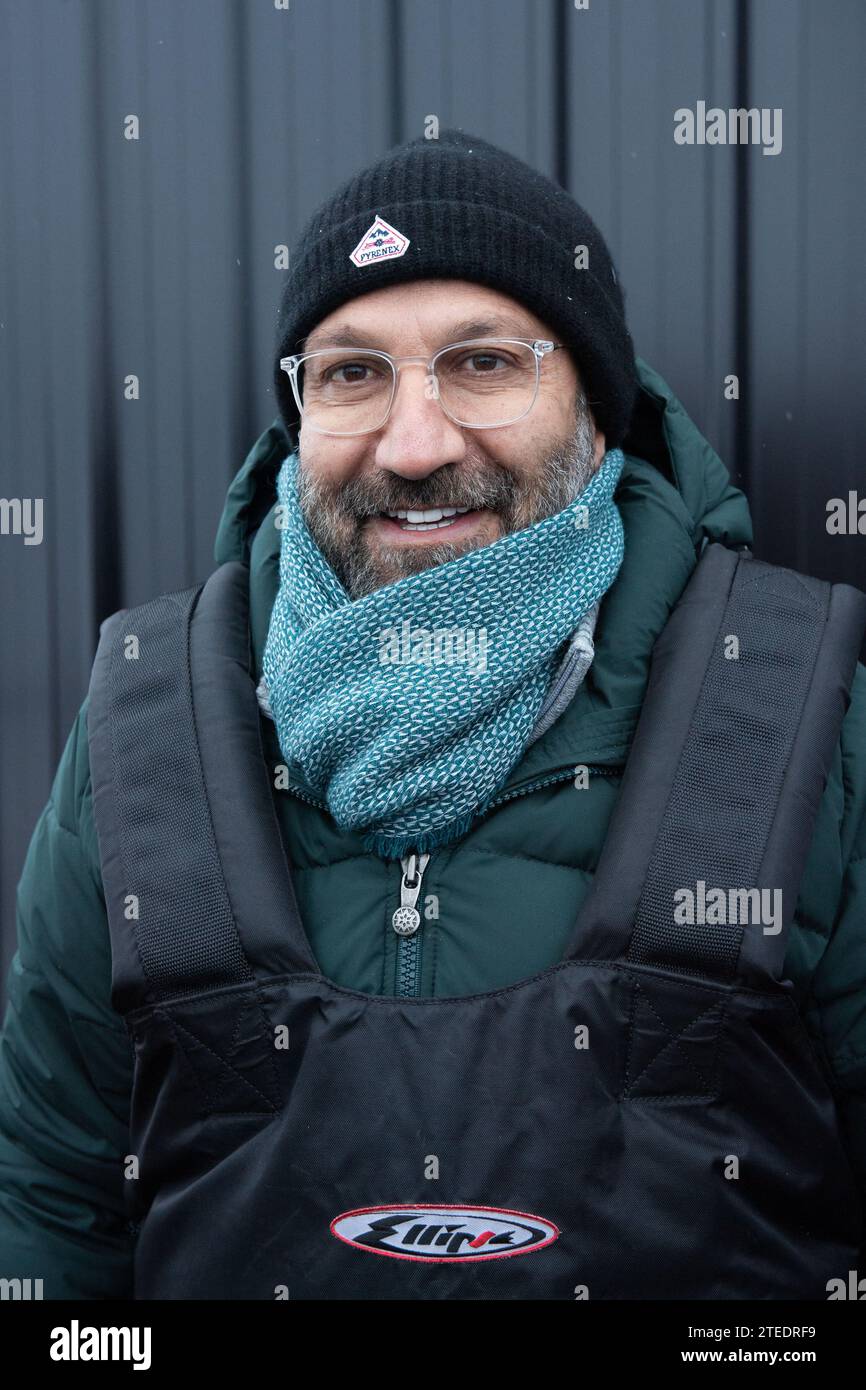 Bourg Saint Maurice, France. 20th Dec, 2023. Asghar Farhadi about to