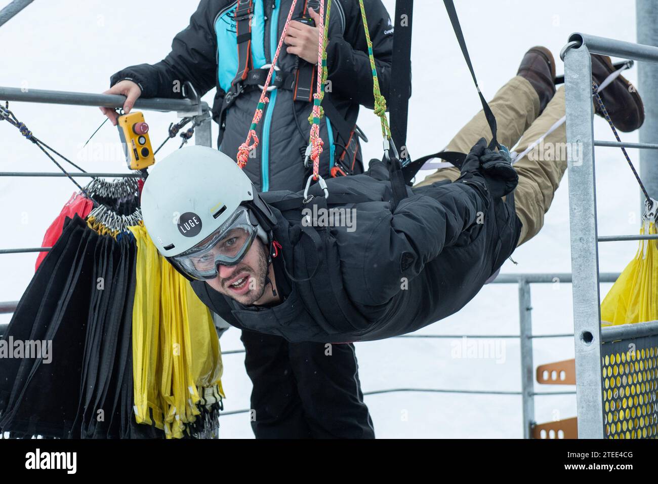 Bourg Saint Maurice, France. 20th Dec, 2023. Victor Belmondo about to
