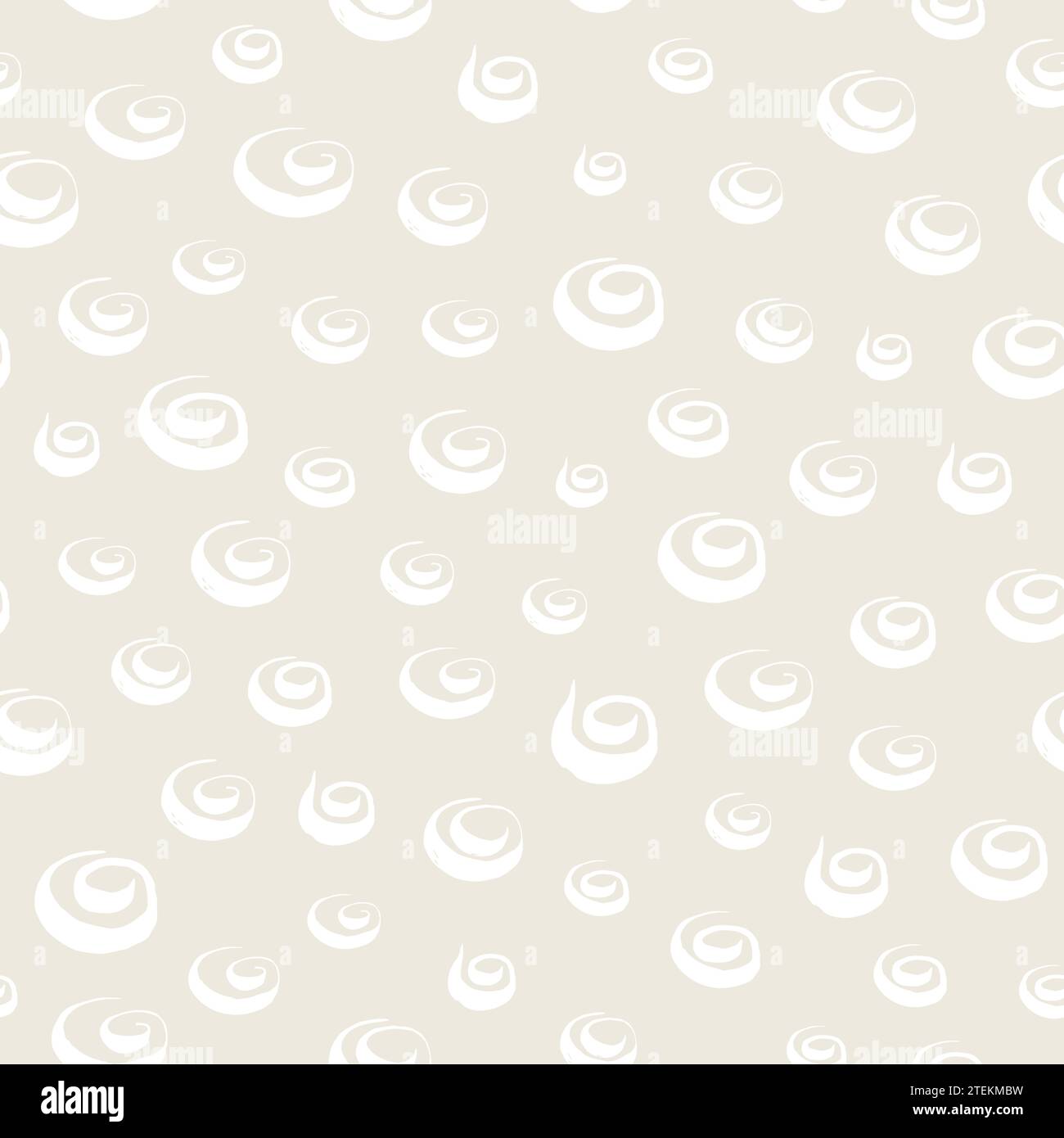 Seamless pattern with hand drawn whimsical swashes. Random geometric ...