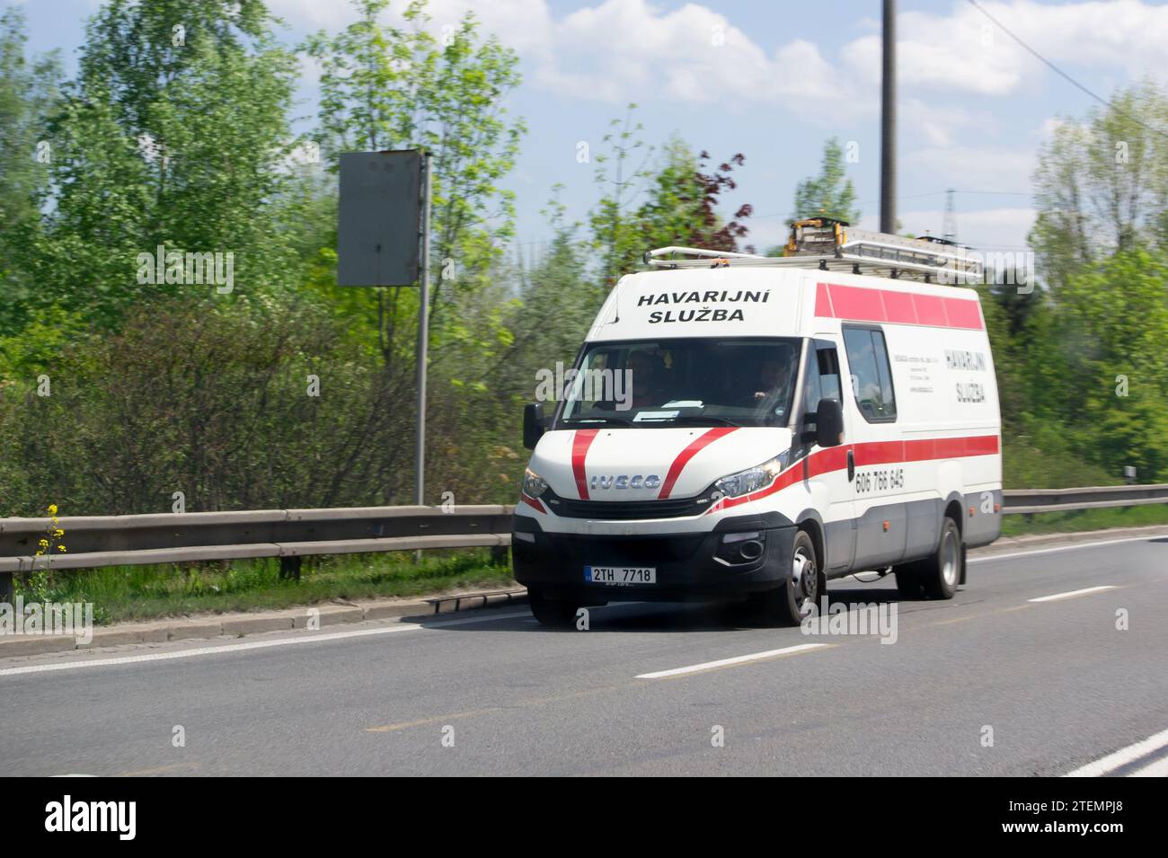 OSTRAVA, CZECH REPUBLIC - MAY 11, 2023: Iveco Daily of emergency ...