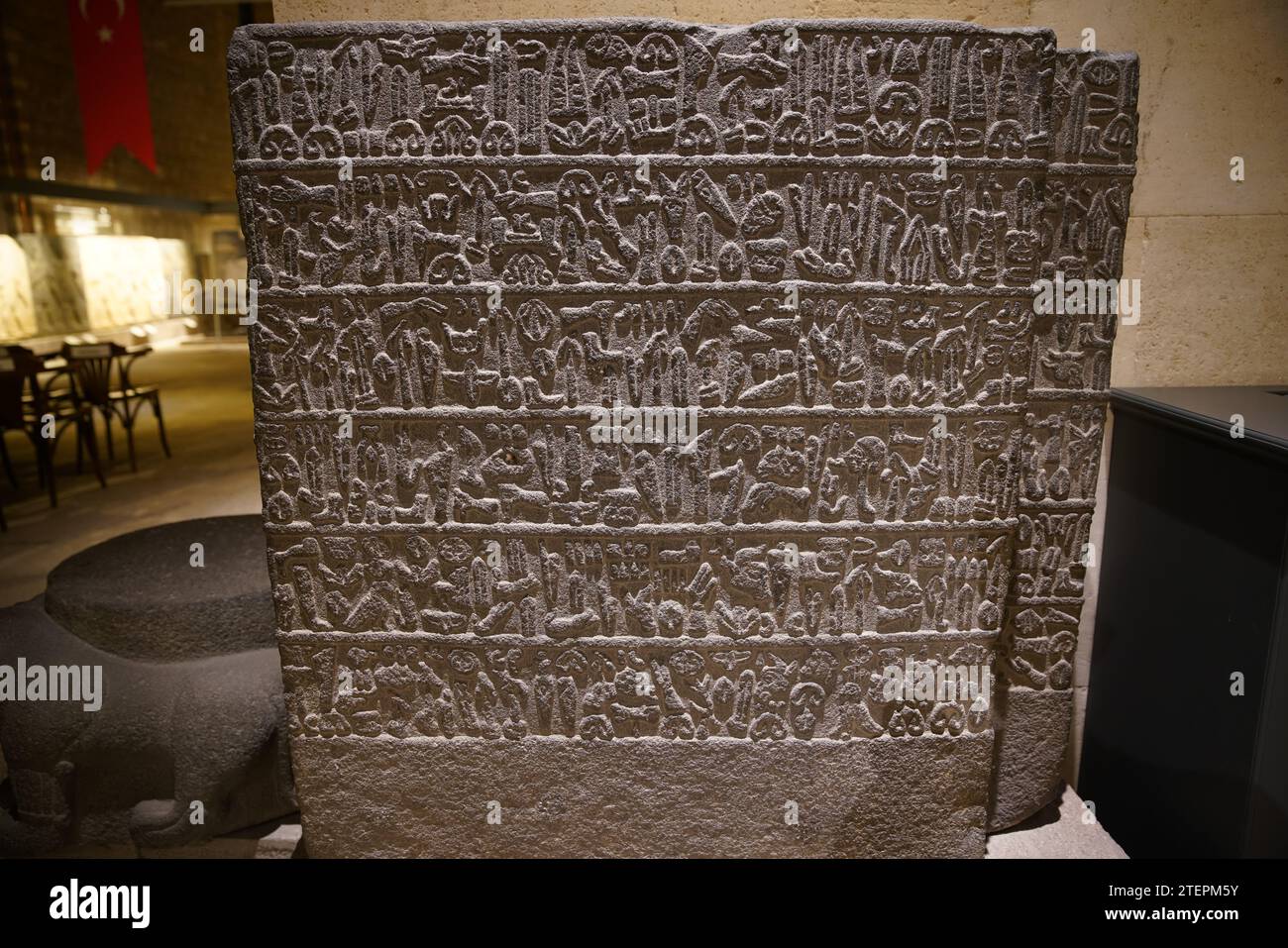 Old Carving in Museum of Anatolian Civilizations, Ankara City, Turkiye ...