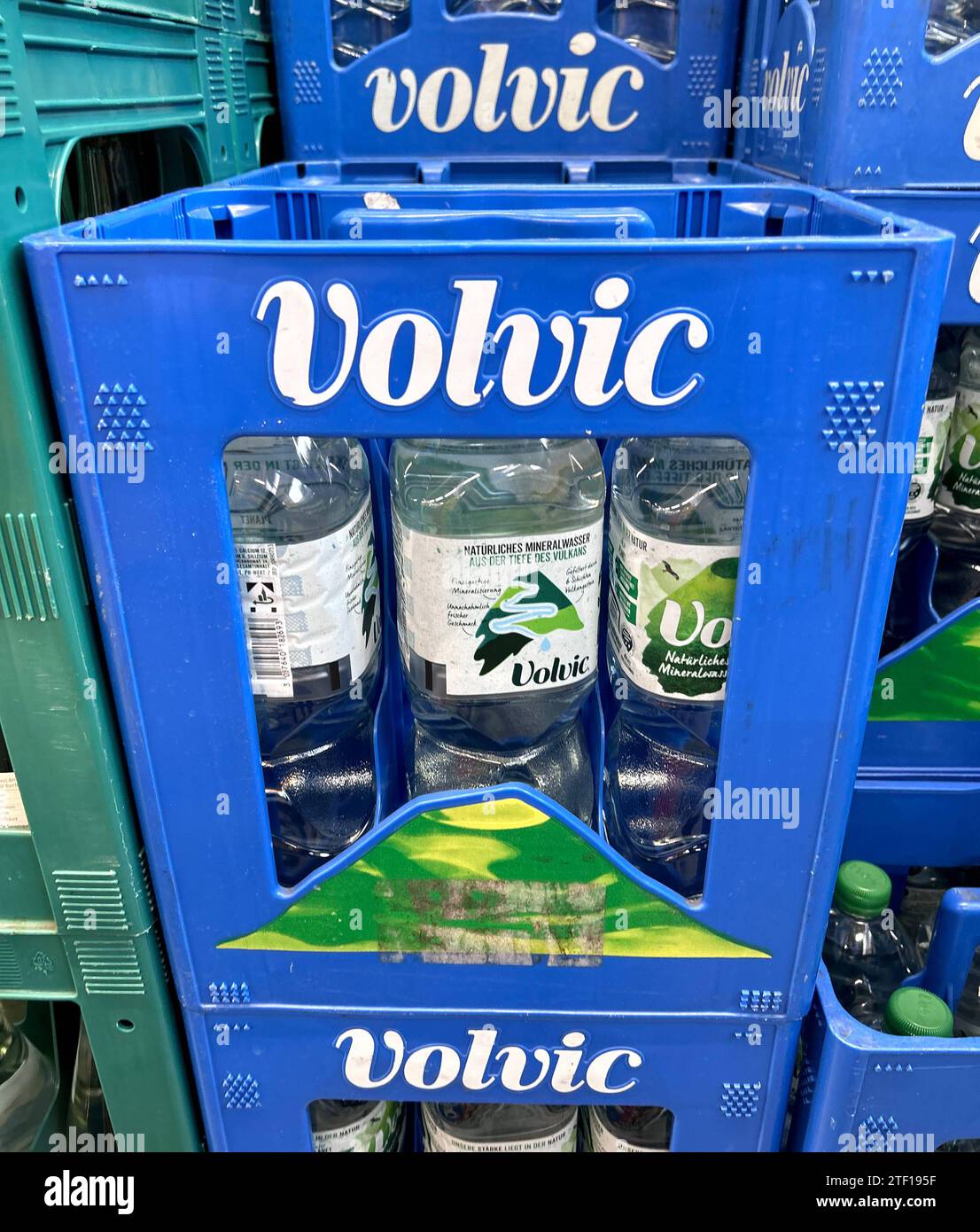Volvic Natural Mineral Water Stock Photo - Alamy