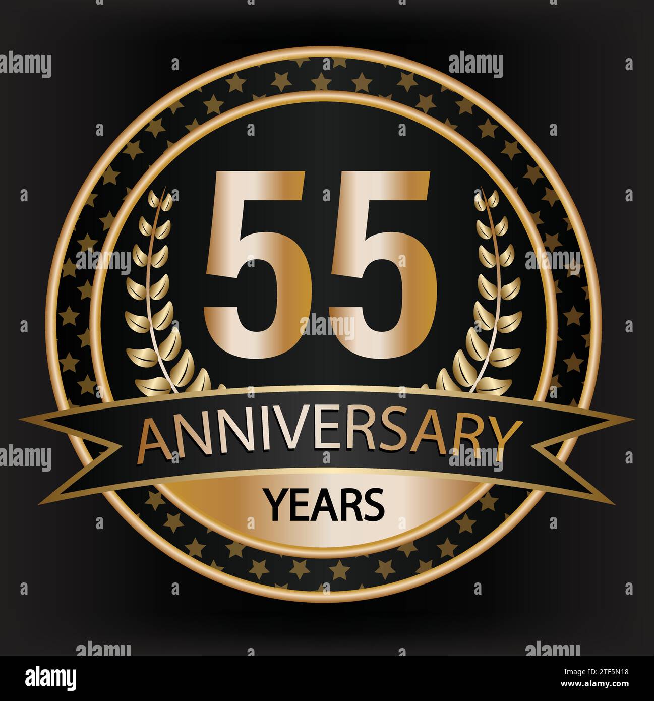 55 th anniversary distinctive stamp Stock Vector Image & Art - Alamy