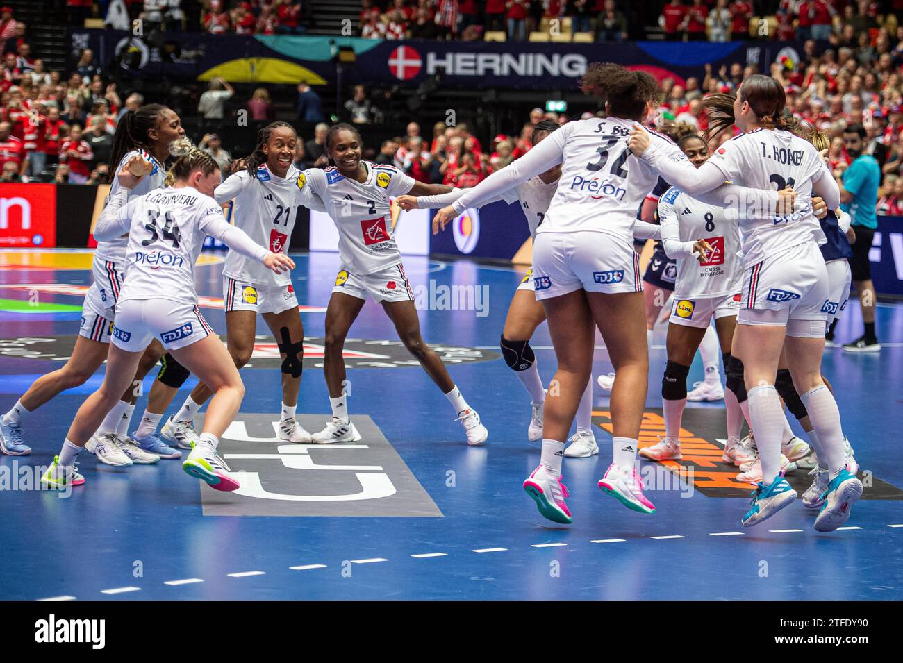 Herning, Denmark. 17th, December 2023. The players of France seen in