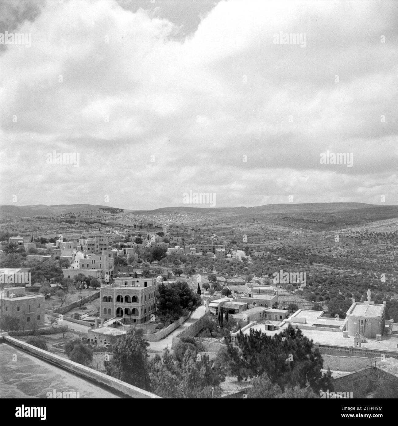 (original caption) Landscape outside Bethlehem ca. 1950-1955 Stock Photo