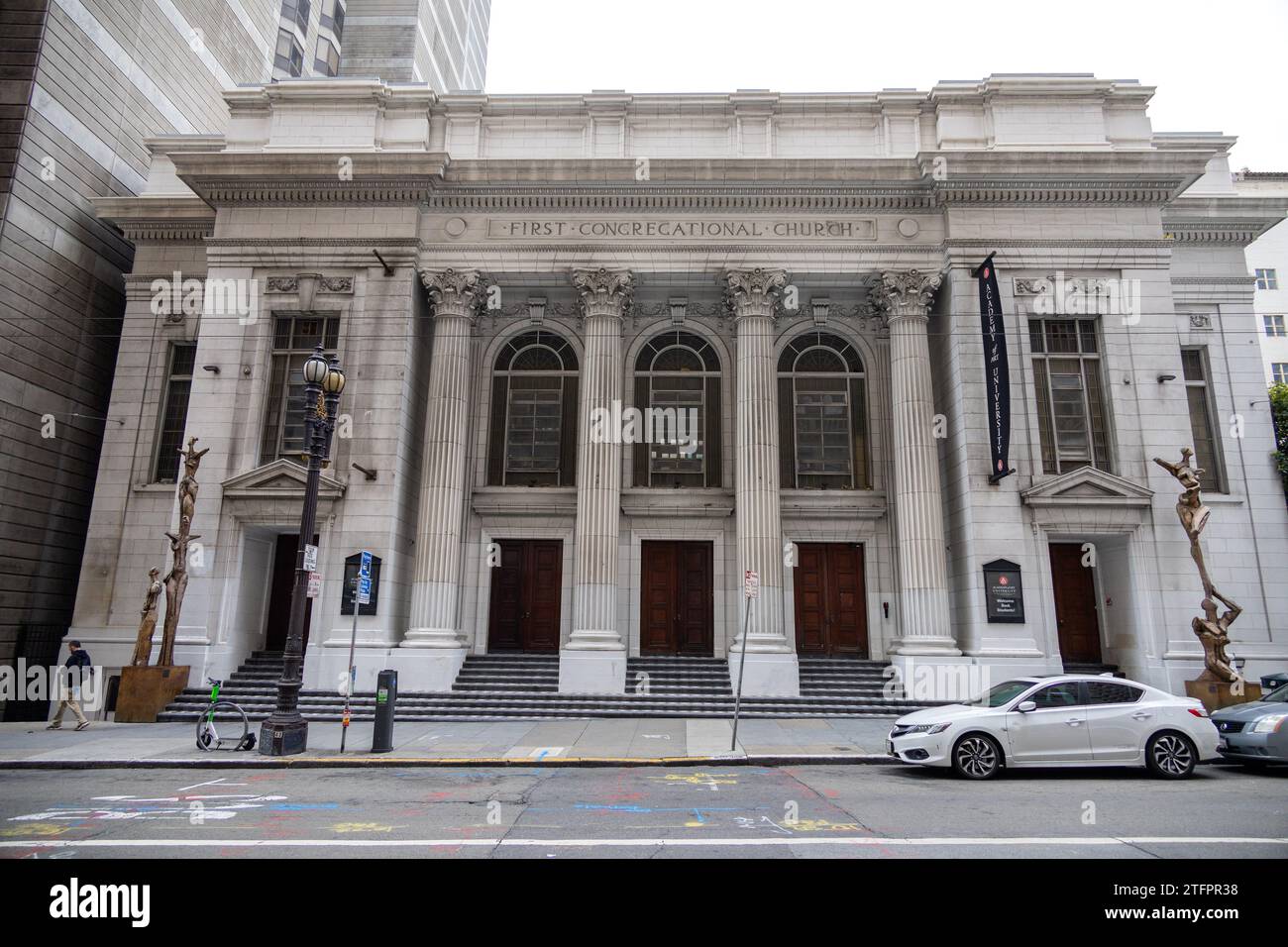 First Congregational Church Building Exterior Home To Academy Of Art University San Francisco, June 24, 2023 Stock Photo