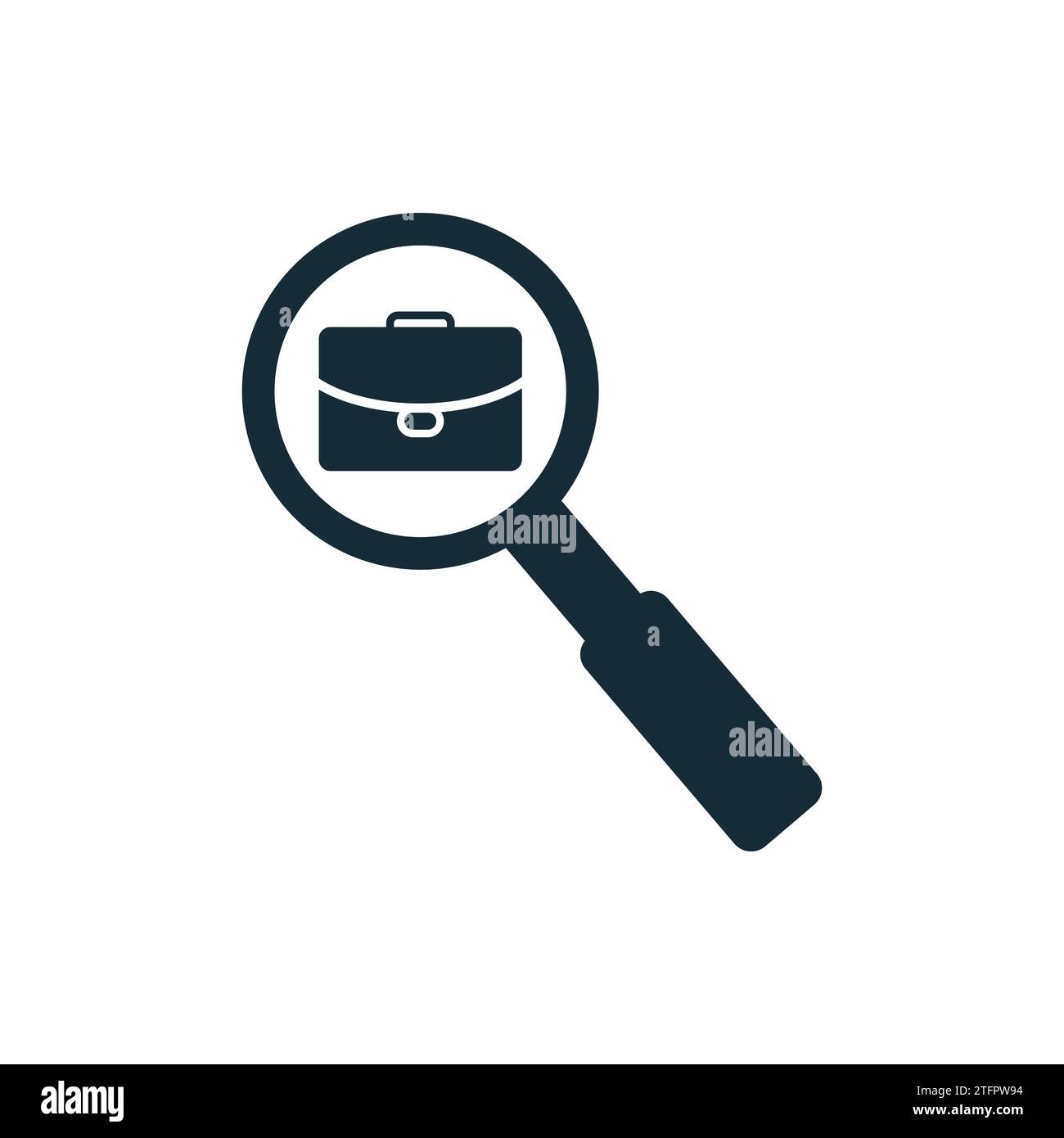 Search Job Vacancy Icon Design Template Elements Stock Vector