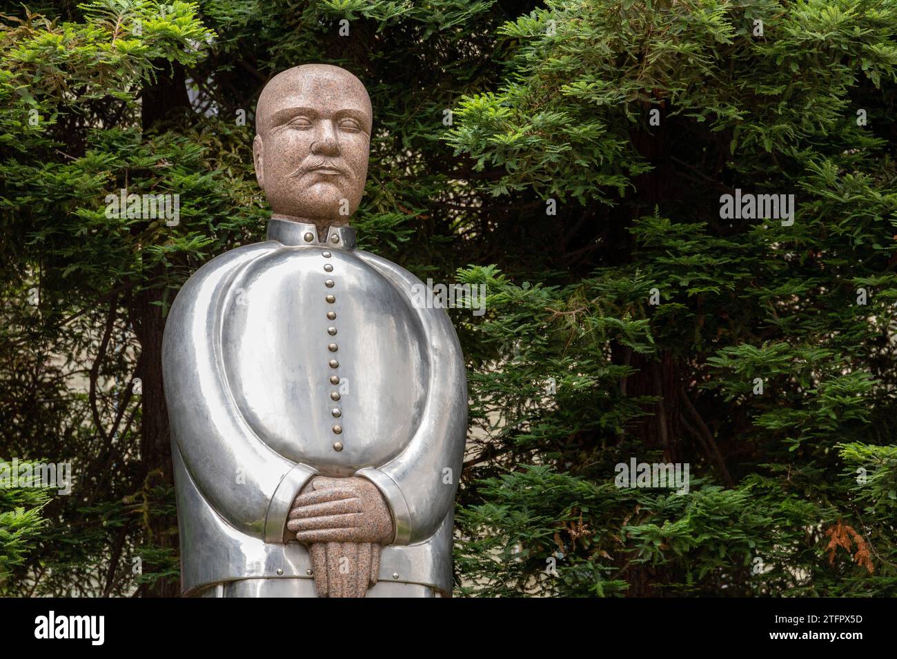 Dr Sum Yat-sen Statue In China Town San Francisco June 24, 2023 Stock Photo