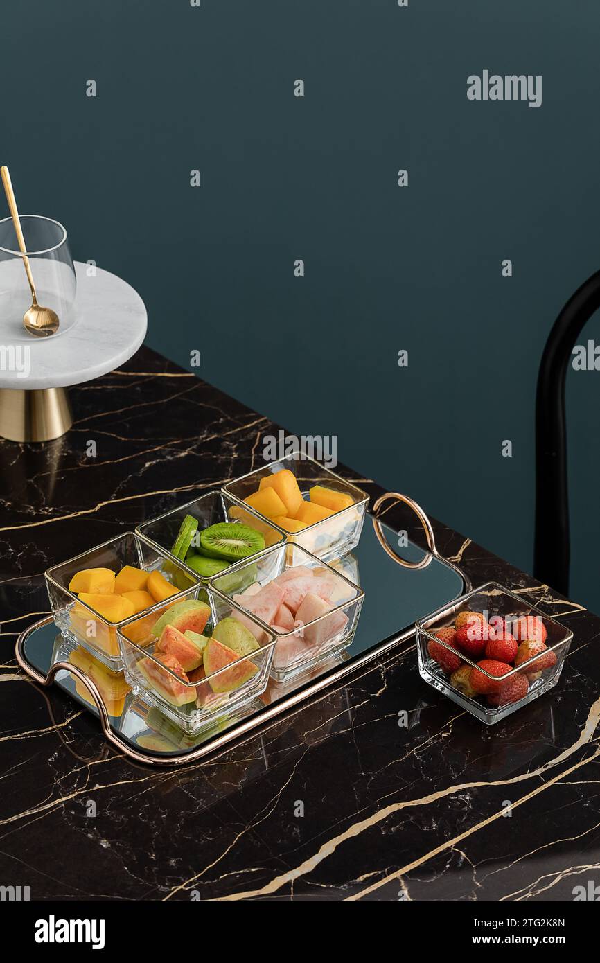 Images of tea break set up, teabreak preparation, teabreak food on the