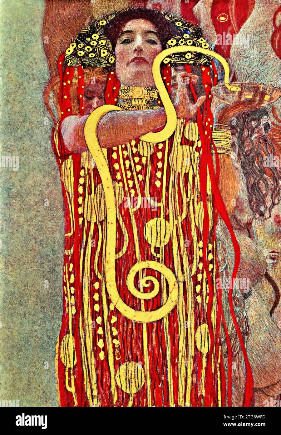 Hygieia, 1900-7 (Painting) by Artist Klimt, Gustav (1862-1918) / Austrian. Stock Vector