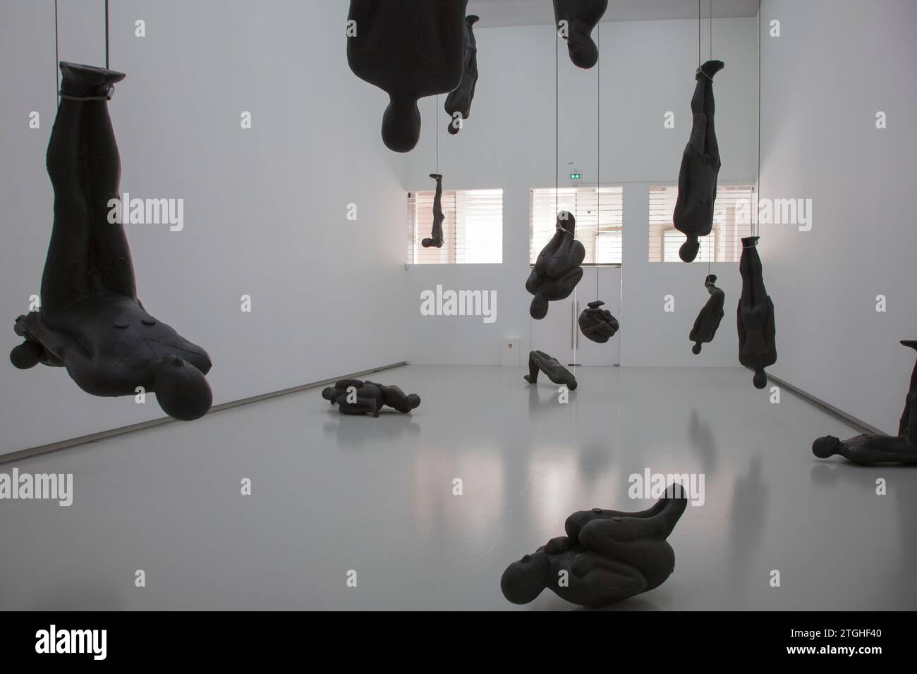 The exhibition Critical Mass by British sculptor Antony Gormley at the Musée Rodin (Rodin Museum) in Paris Stock Photo