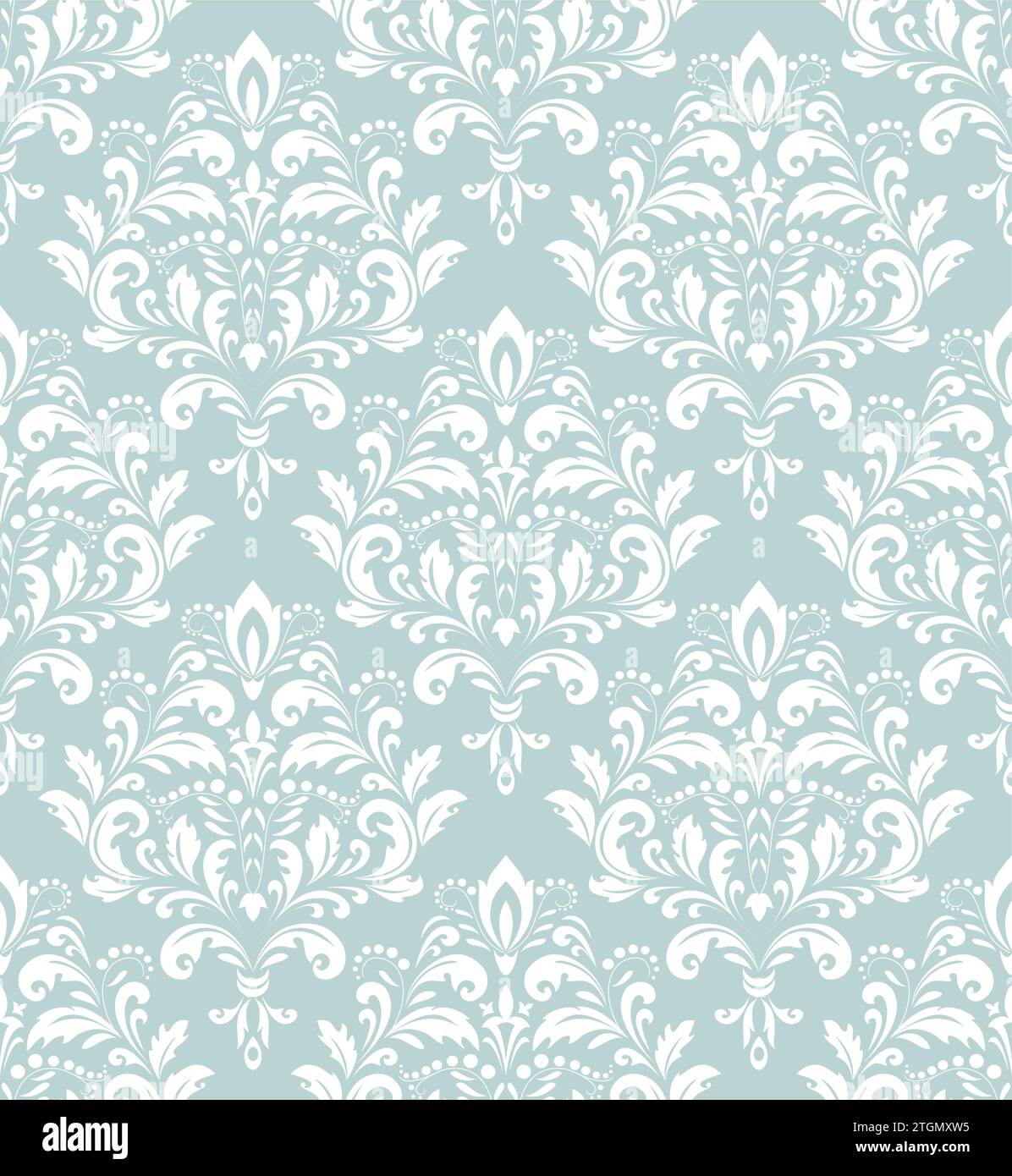 Floral pattern. Wallpaper baroque, damask. Seamless vector background