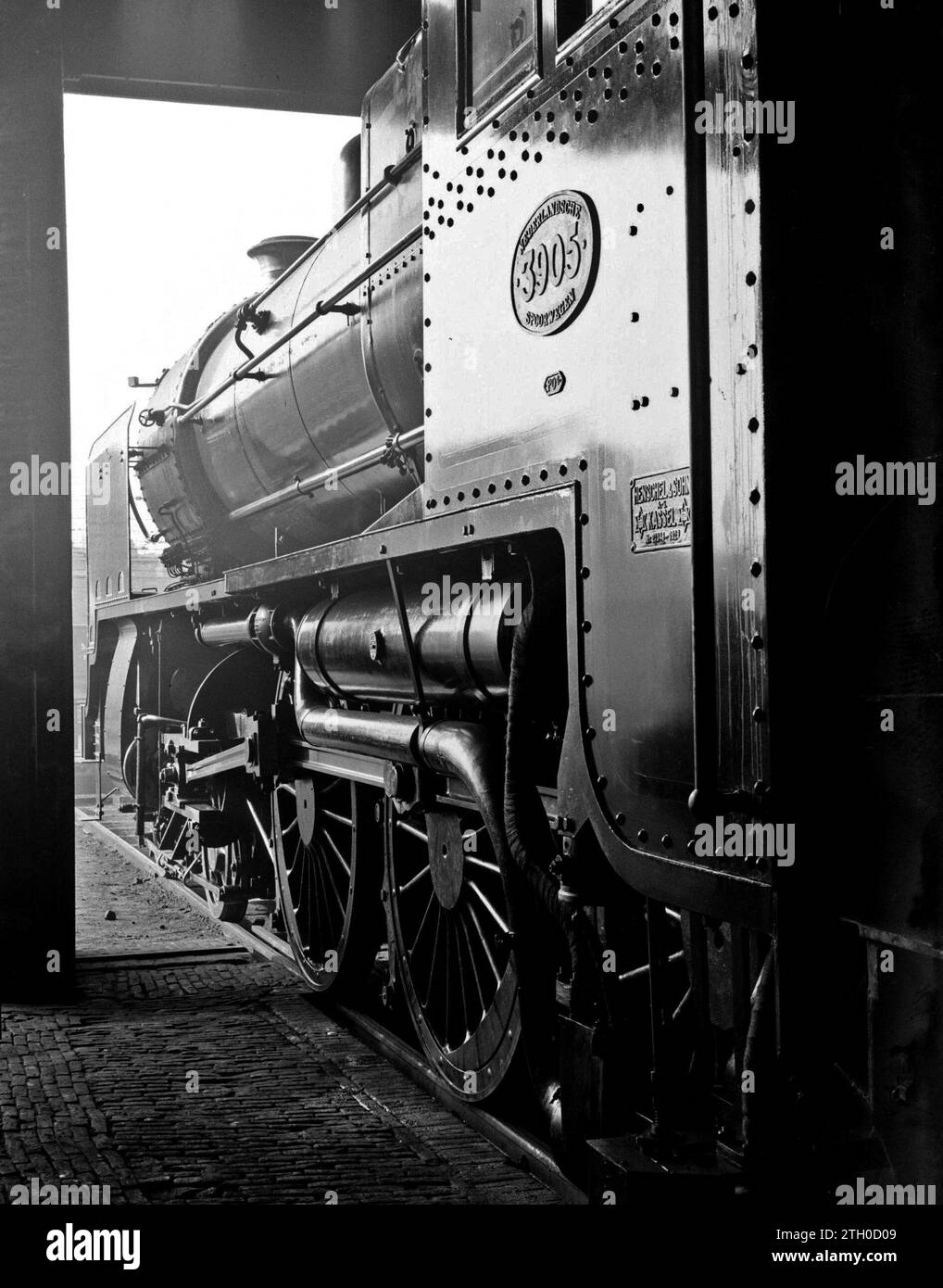 Locomotive number 3905 of the 3900 series built by Henschel & Sohn from Kassel in the depot at Central Station ca. 1932 Stock Photo