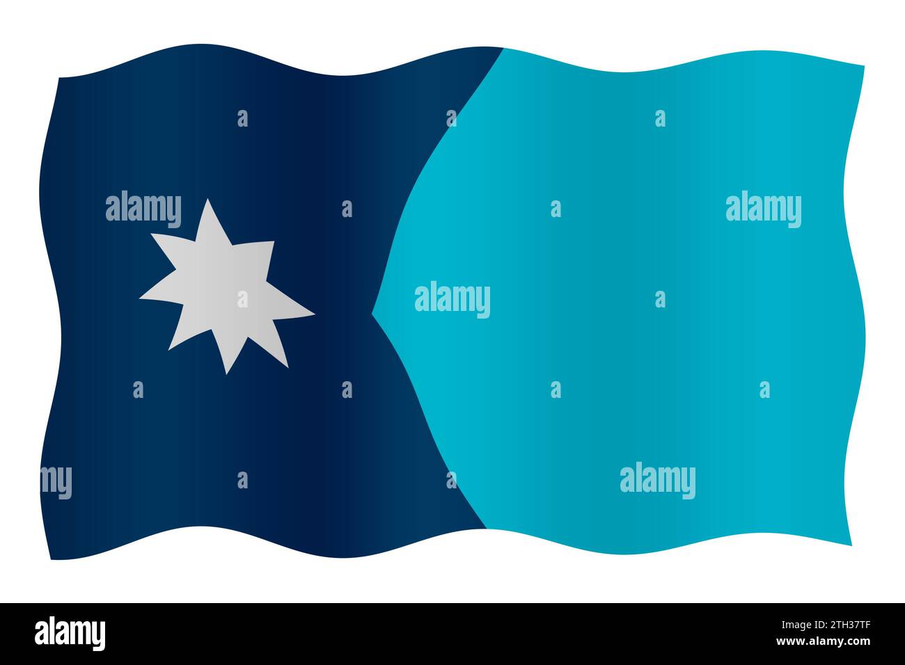Digital composite. New State flag for the State of Minnesota as