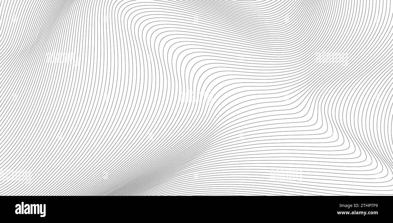 abstract black and white vector wave background Stock Vector Image ...