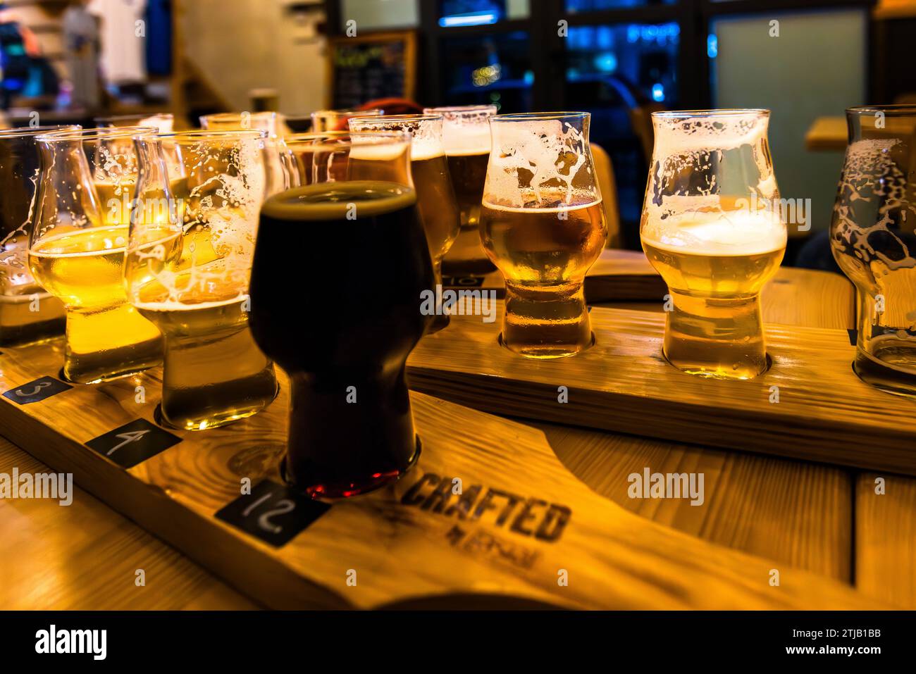 Lord Chambray's craft beer brewery in Xewkija, Gozo, Malta Stock Photo