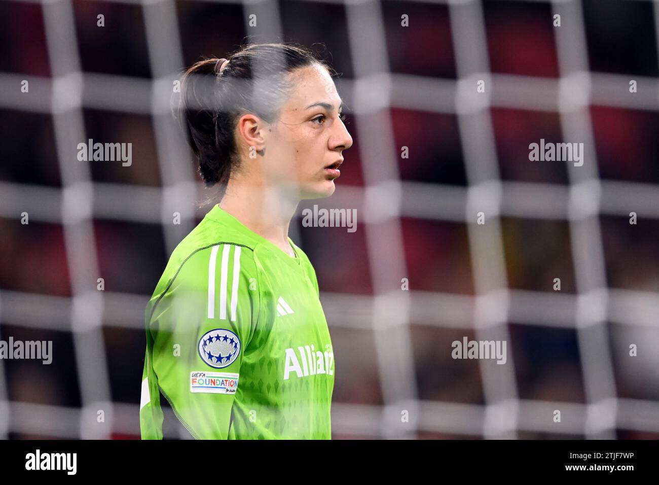 AMSTERDAM - FC Bayern Munchen goalkeeper Maria Luisa Grohs during the UEFA Women's Champions League Group C match between Ajax Amsterdam and FC Bayern Munchen at the Johan Cruijff ArenA on December 20, 2023 in Amsterdam, Netherlands. ANP GERRIT VAN COLOGNE Stock Photo