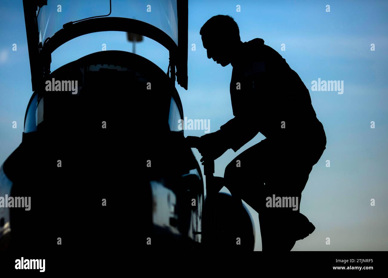 T 38 silhouette hi-res stock photography and images - Alamy