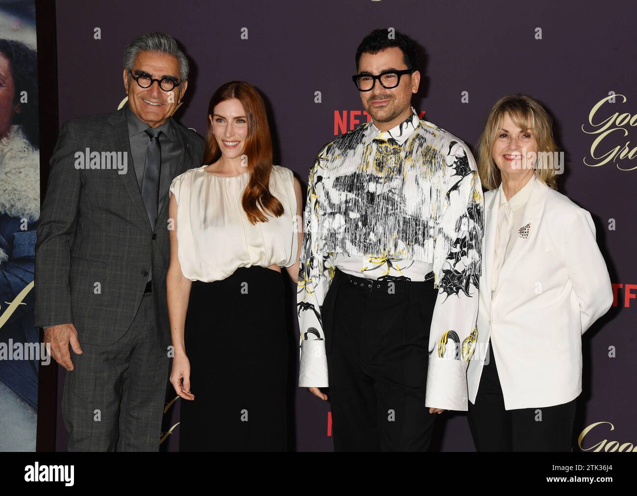 LOS ANGELES, CALIFORNIA - DECEMBER 19: (L-R) Eugene Levy, Sarah Levy