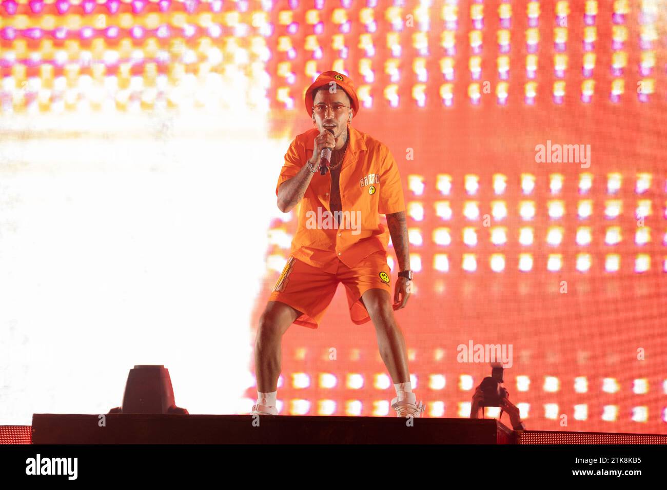 The Italian rapper Gionata Boschetti known as Sfera Ebbasta performs on ...