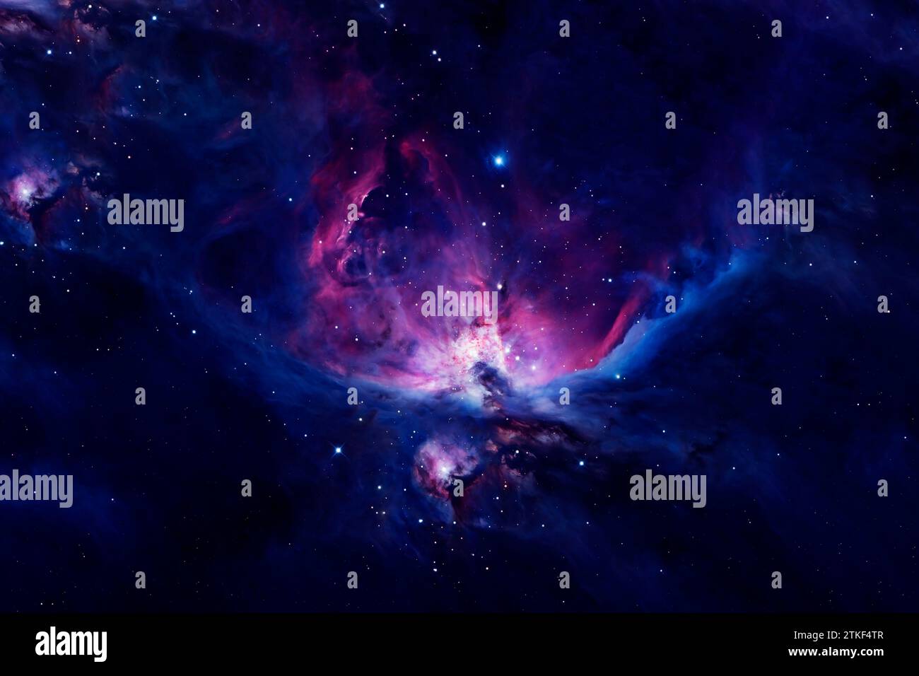 Blue cosmic nebula. Elements of this image furnished by NASA Stock ...