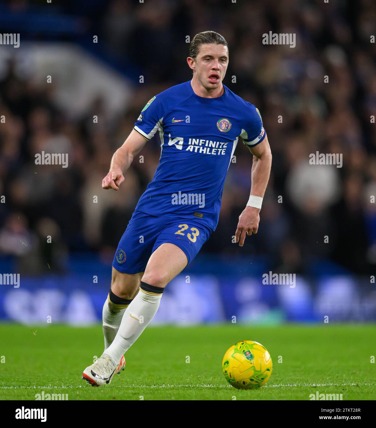 London, UK. 19th Dec, 2023 - Chelsea v Newcastle United - Carabao Cup 5th Round - Stamford Bridge.                                                 Chelsea's Conor Gallagher in action against Newcastle.                   Picture Credit: Mark Pain / Alamy Live News Stock Photo