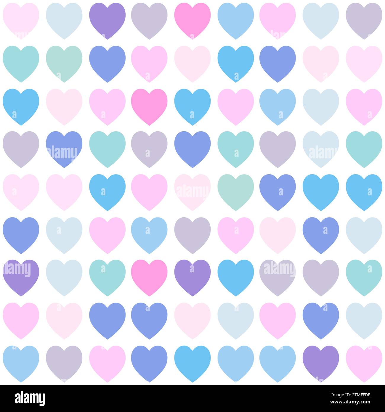 Heart shape seamless pattern texture Stock Vector