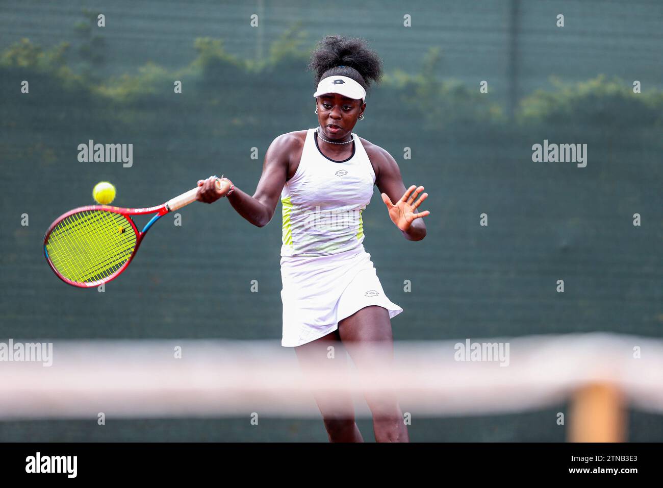 NAIROBI, KENYA - 19;  Angella Okutoyi of Kenya during  ITF Women (W25) World Tennis Tour at Nairobi Club on December  19, 2023 in Nairobi, Kenya. Phot Stock Photo