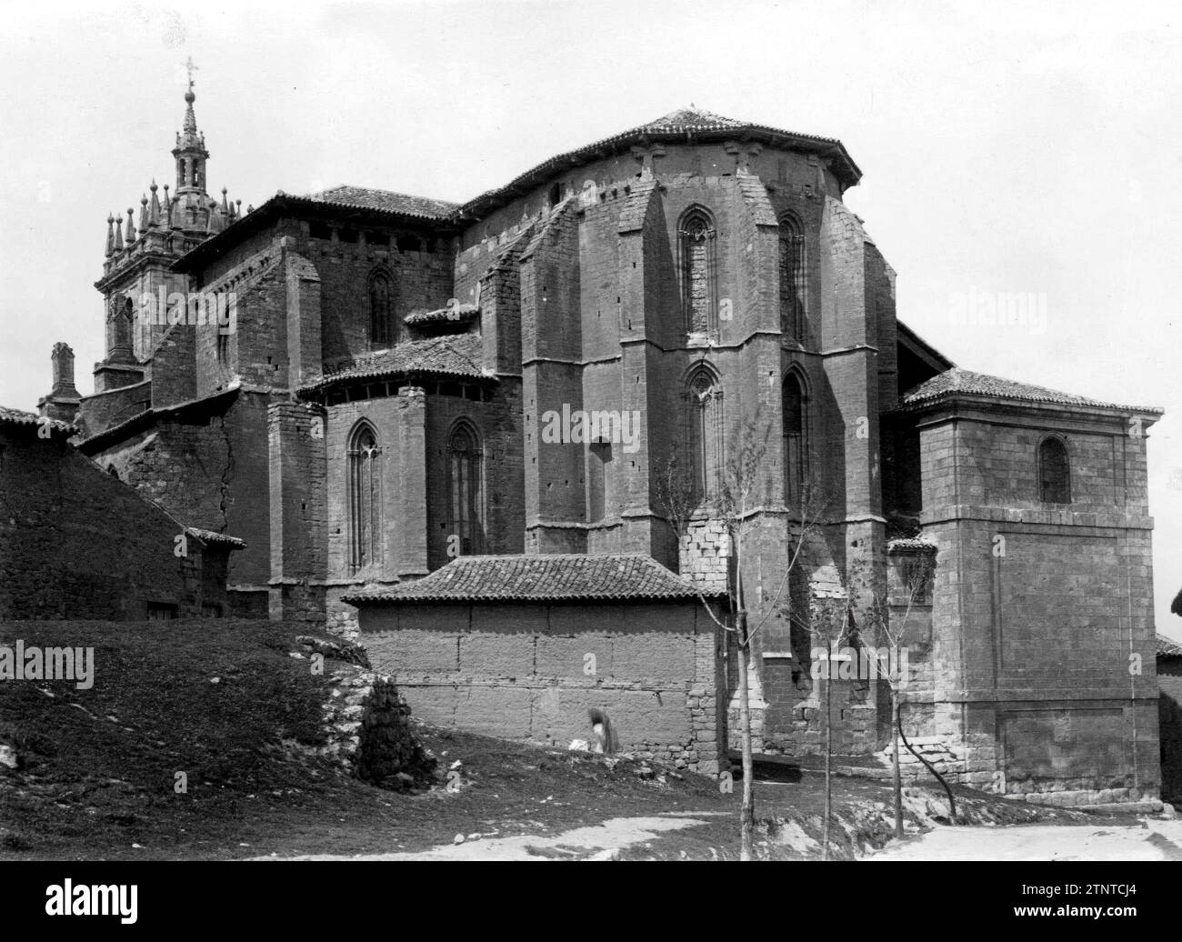 12/31/1952. Tamara Church from the 14th century, in Palencia. Credit: Album / Archivo ABC / Albino R. Alonso Stock Photo