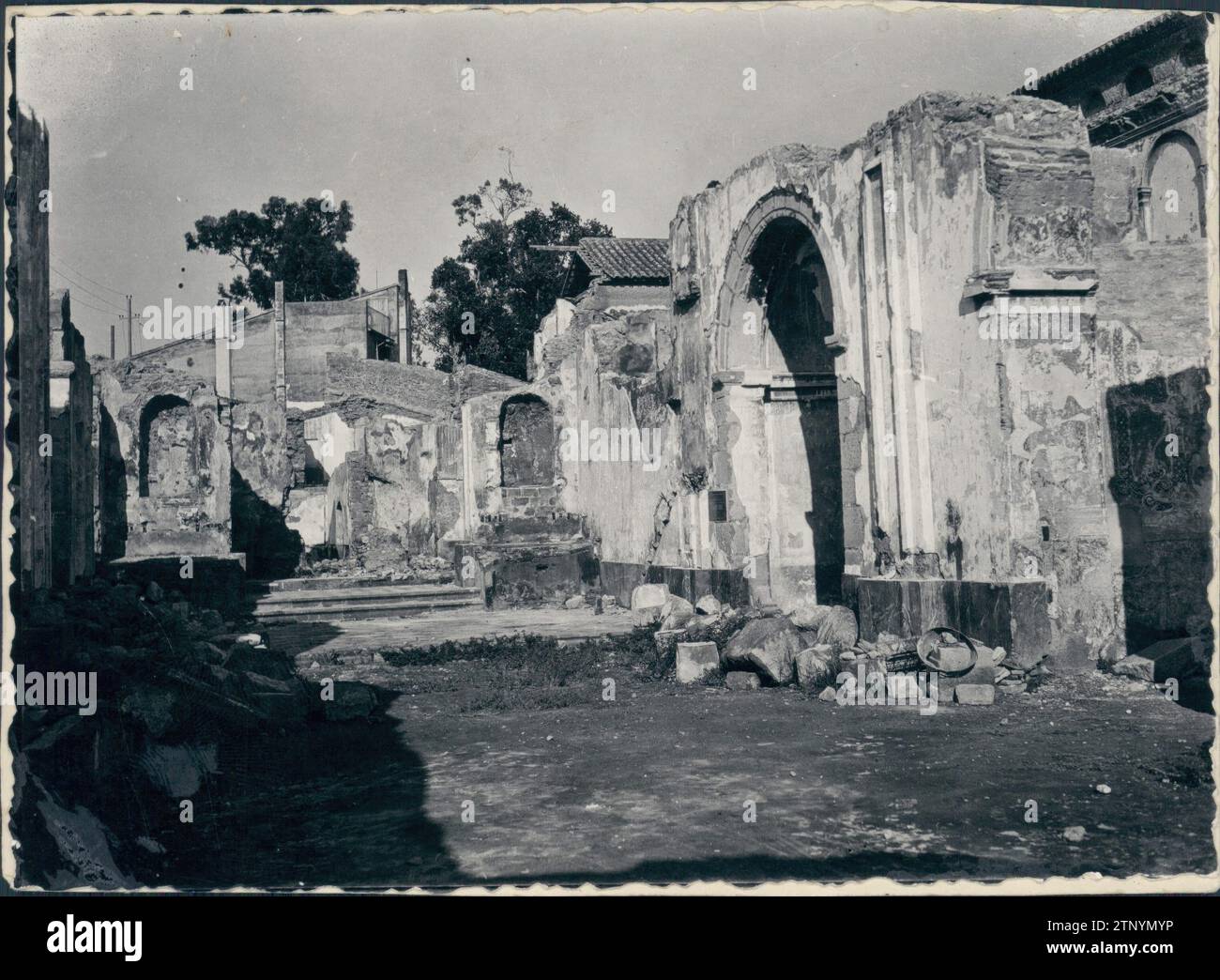 Temple Of San Pascual, Destroyed In 1936, During The Liberation Of The 