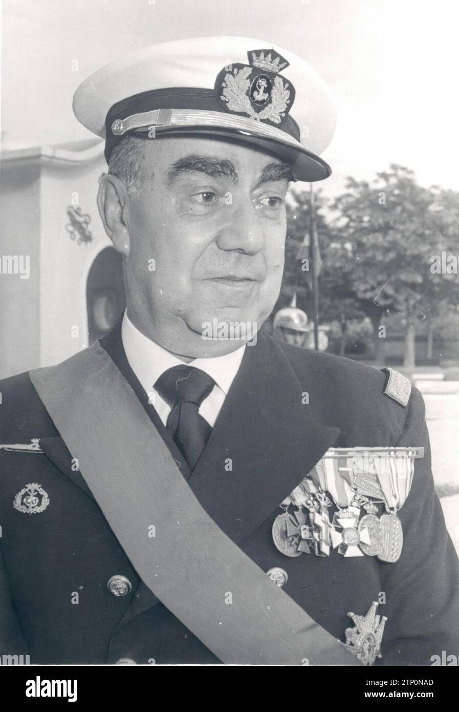 06/13/1973. Admiral Luis Carrero Blanco, during his time as President of the Government. Credit: Album / Archivo ABC / Manuel Sanz Bermejo Stock Photo