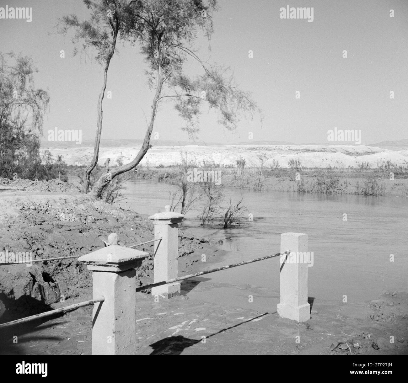 In the Jericho area. View of the Jordan River at the sanctuary site of