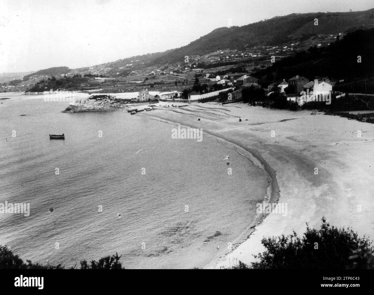 12/31/1969. General view of Agrelo beach Located in the town Bueu