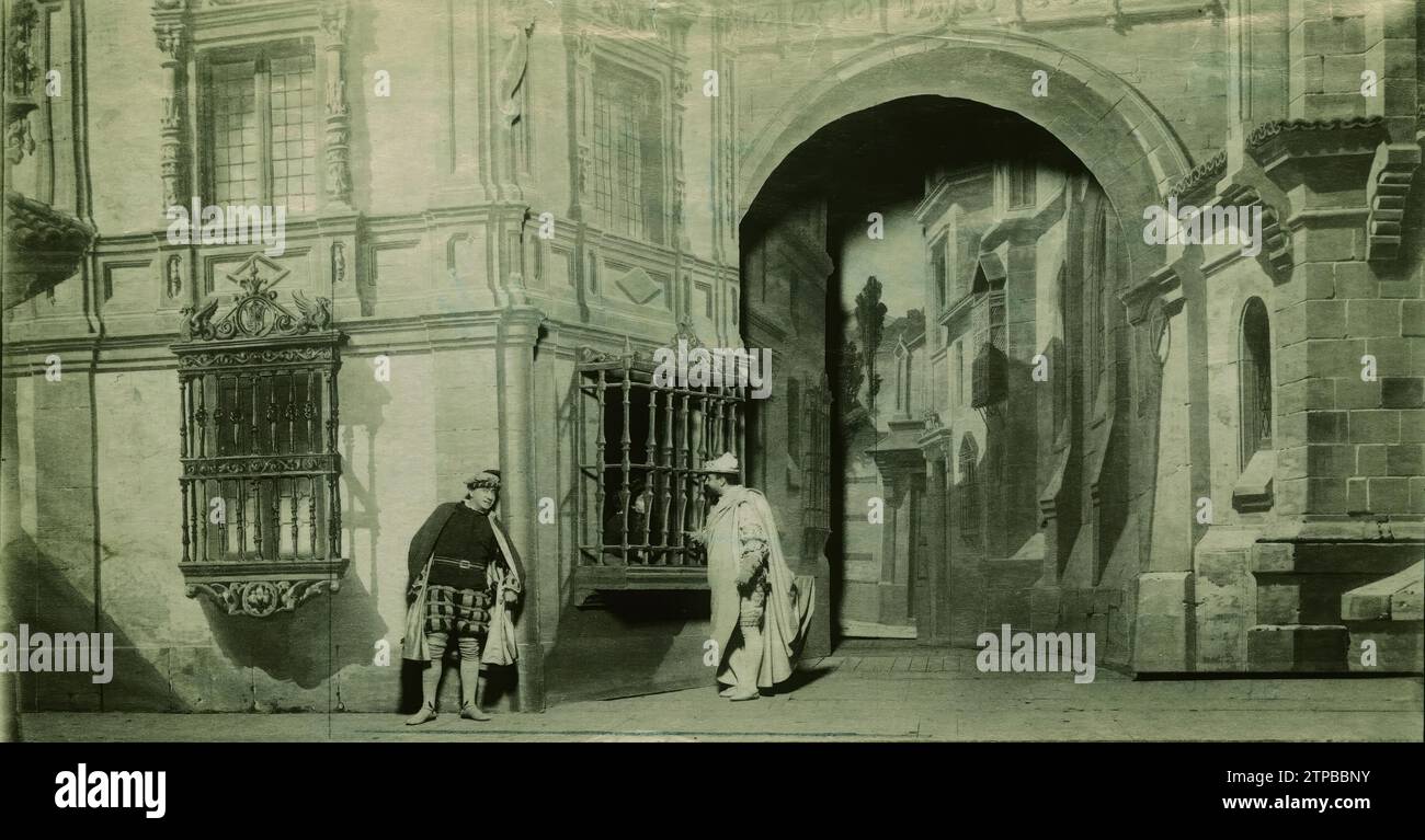 10/31/1899. Act II of the play 'Don Juan Tenorio'. Credit: Album / Archivo ABC / Christian Franzen Stock Photo