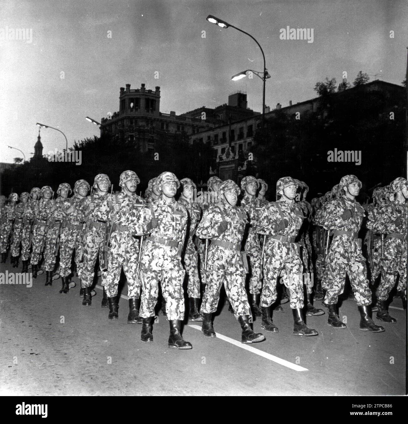 The 1961 victory parade. Credit: Album / Archivo ABC / Álvaro García Pelayo Stock Photo