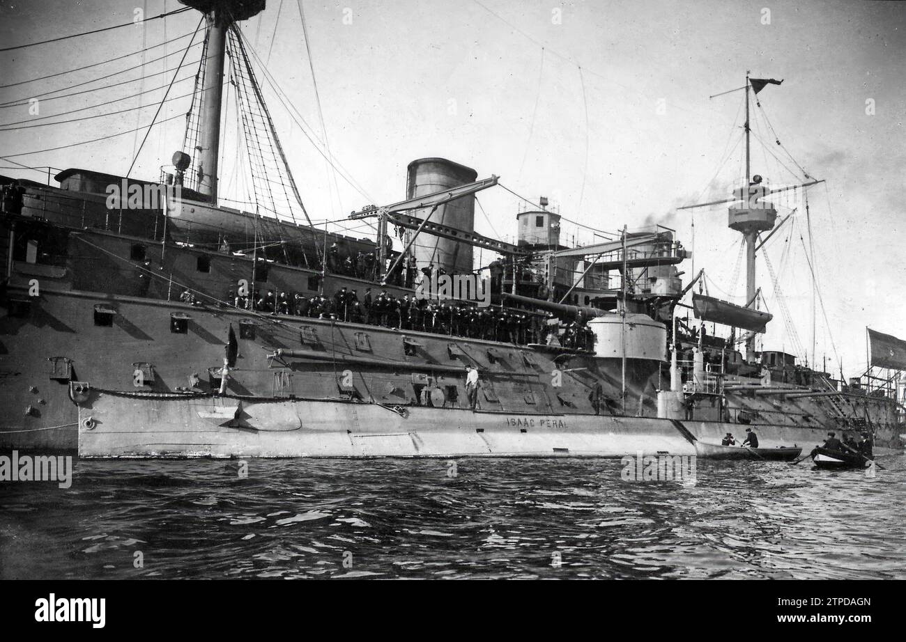 12 31 1918 In The Port Of Barcelona The Spanish Submarine Isaac