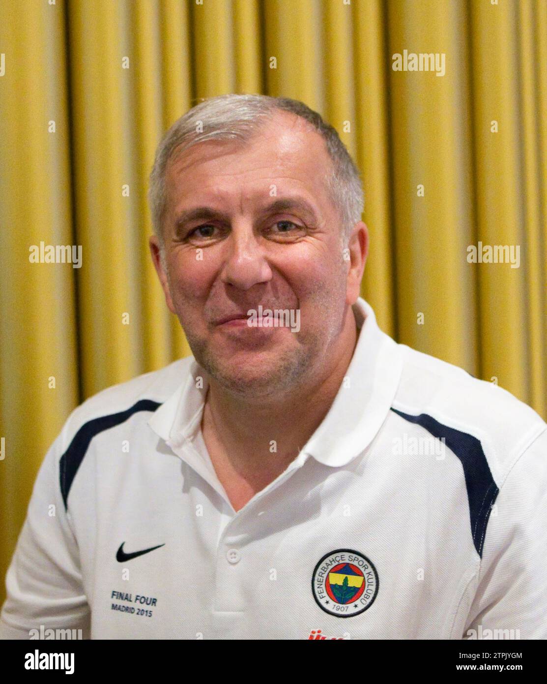 Madrid, 05/12/2015. Interview with Zeljko Obradovic, Fenerbahce basketball coach. Photo: Ángel de Antonio ARCHDC. Credit: Album / Archivo ABC / Ángel de Antonio Stock Photo