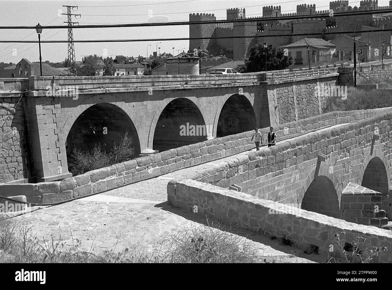 12/24/1998. Valladolid photo Heras - bridge over the Adaja river in Ávila. Credit: Album / Archivo ABC / Francisco Javier De Las Heras Stock Photo