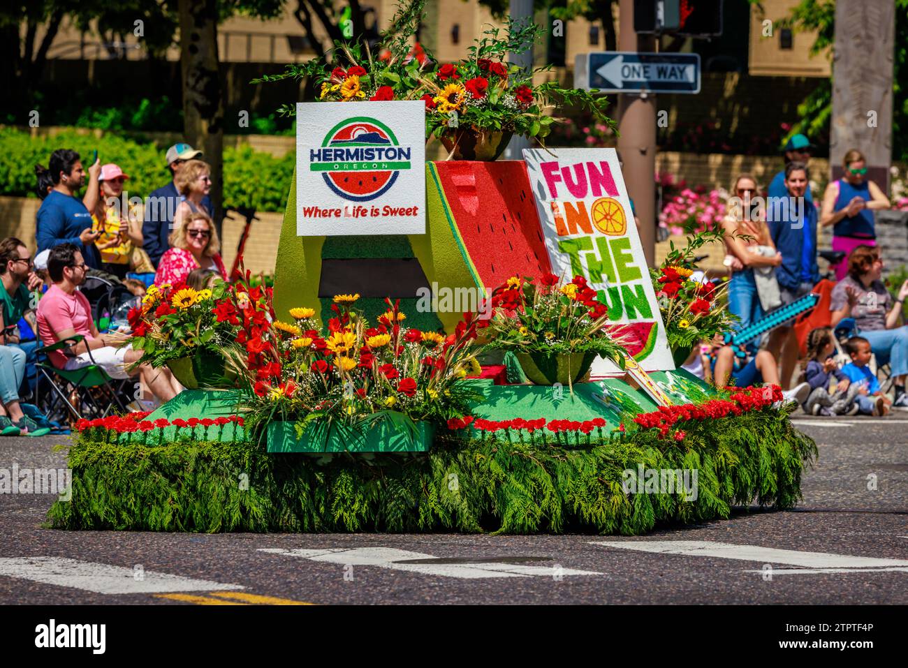 Portland, Oregon, USA June 10, 2023 City of Hermiston MiniFloat in