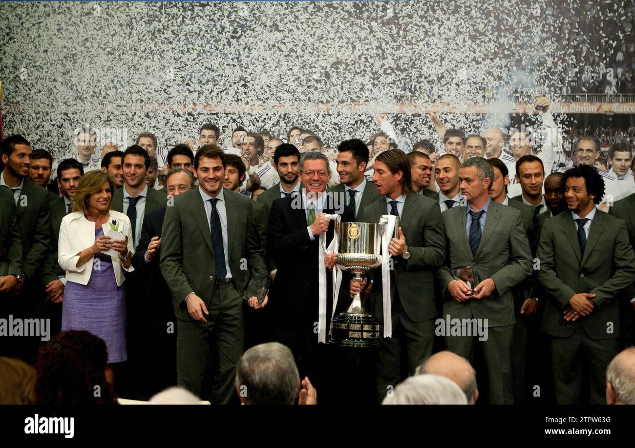 Real Madrid King's Cup celebration. 05-11-2011. Photo Jose Alfonso. Archdc Jose Alfonso. Credit: Album / Archivo ABC / José Alfonso Stock Photo