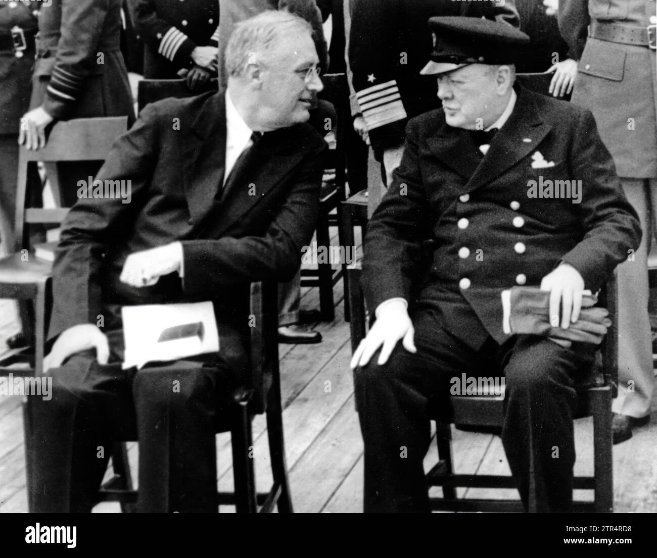 Canada. 08/10/1941. President Franklin D. Roosevelt and British Prime