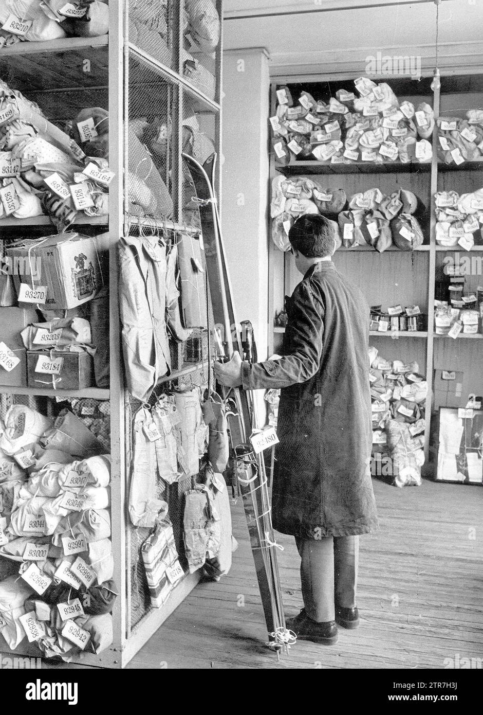 10/31/1969. Warehouse of the Monte de Piedad of Madrid. Credit: Album / Archivo ABC / Luis Alonso Stock Photo