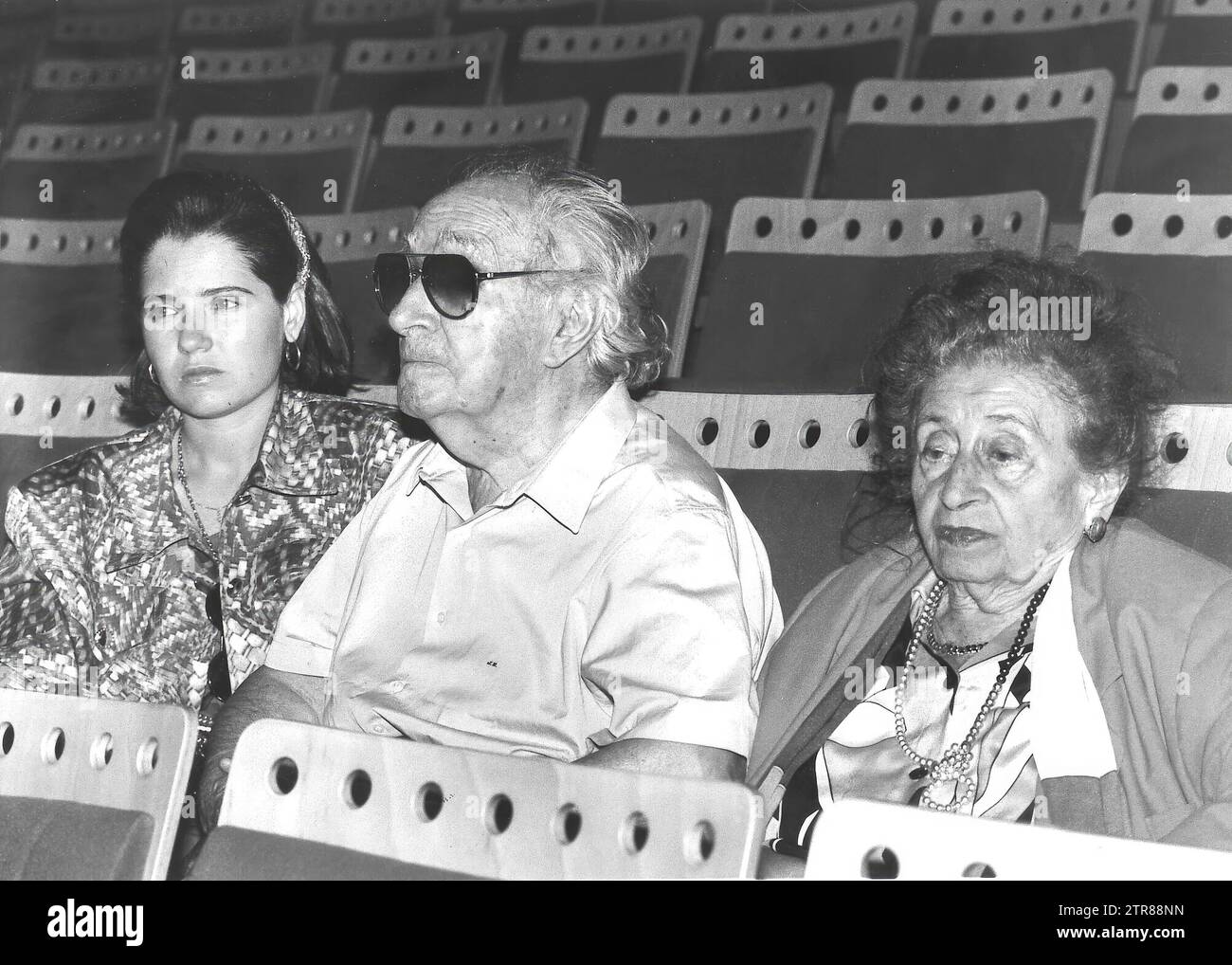 09/11/1992. Maestro Rodrigo and his wife in Seville in 92. Credit: Album / Archivo ABC / Nieves Sanz Stock Photo